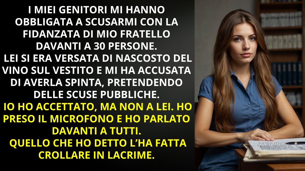 I MIEI GENITORI MI HANNO UMILIATA DAVANTI A 30 PERSONE… MA IL MIO DISCORSO HA FATTO CROLLARE TUTTO