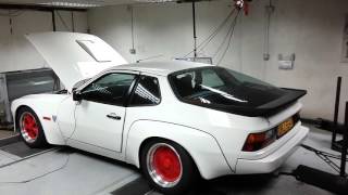 Porsche 924 turbo rolling road by jay7369 14,823 views 8 years ago 1 minute, 46 seconds