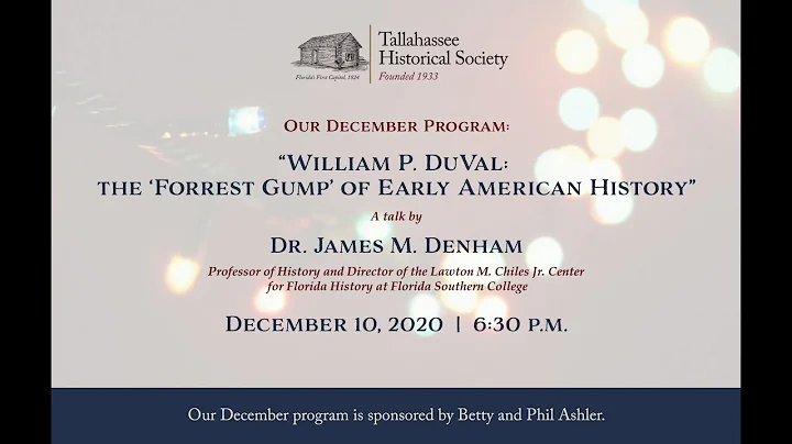 Tallahassee Historical Society December 2020 Progr...