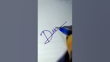 D letter signature style #shorts #signature #trending