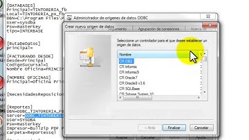 Tecnicos Creacion conexion ODBC firebird