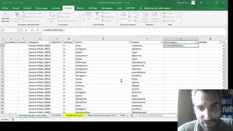 La formule (fonction) CONCATENER dans les tableurs EXCEL