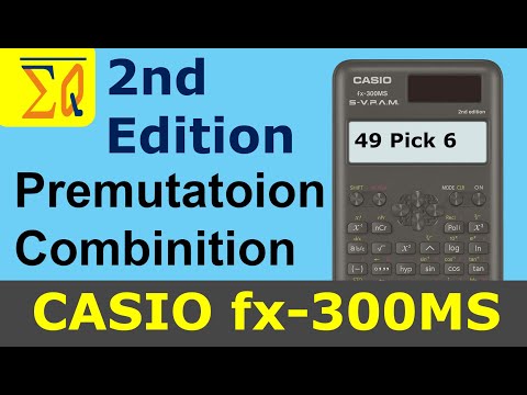 Permutation and Combination CASIO FX-300ms FX-82MS 2nd Edition Calculator