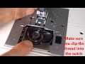 Threading a sewing machine