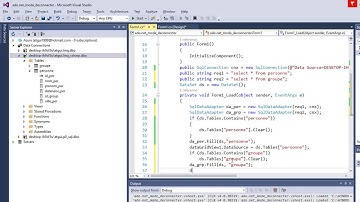 Ado.Net Mode deconnecté Avec sql server c# Ajouter - Modifier - Supprimer - Rechercher - Afficher