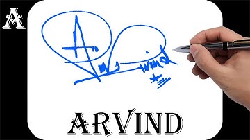 Arvind name signature design - A signature style - How to signature your name