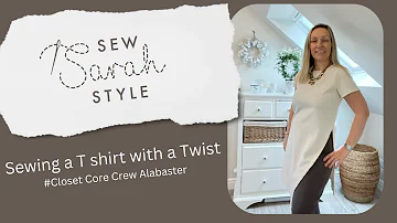 Loving the @closetcorepatterns crew Stone collection Alabaster t shirt with a twist