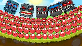 10000 Balls vs All Boss Deaths Big Fight in Red Ball 4 screenshot 3
