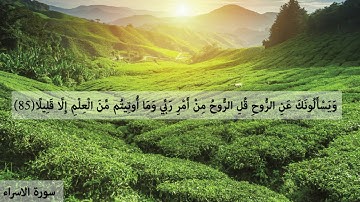 الاية 85 من سورة الاسراء