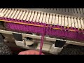 Brother KH-270 Electroknit Chunky Knitting Machine - Knitting A Single Motif