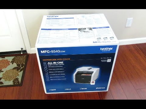 Brother MFC-9340CDW: Unboxing & Setup Video Review