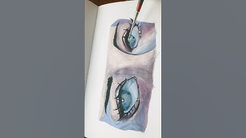 Day 1 of learning how to paint with gouache! 🦋⭐️#viralshort #youngartist #drawing #fypシ゚ #artist