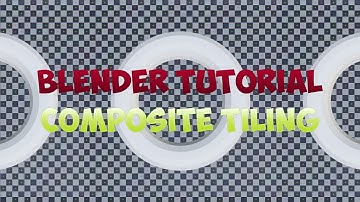 Blender Tutorial - How to tile a render image by using Blender