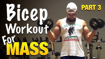 Bicep Workout For Mass (Part 3) - Complete Workout Plan For Insane Arm Growth