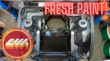 BMW E30 Engine Bay Shave Painted