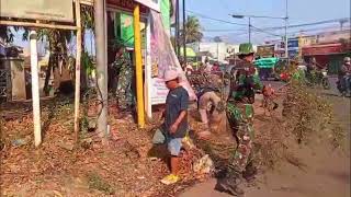 Karya Bakti Koramil 0824/12 Kaliwates dalam rangka HUT ke-81 TNI