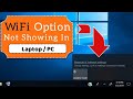 WiFi Option Not Showing on Windows 10 ( Easy Fix ) - YouTube