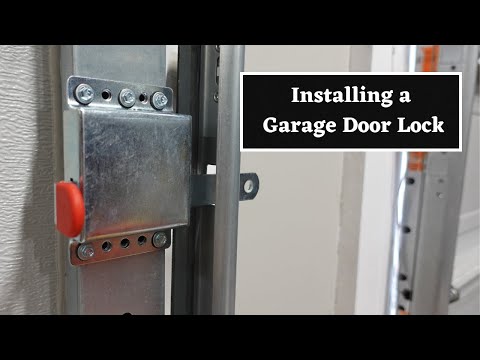 How to install a garage door lock for added security? 2