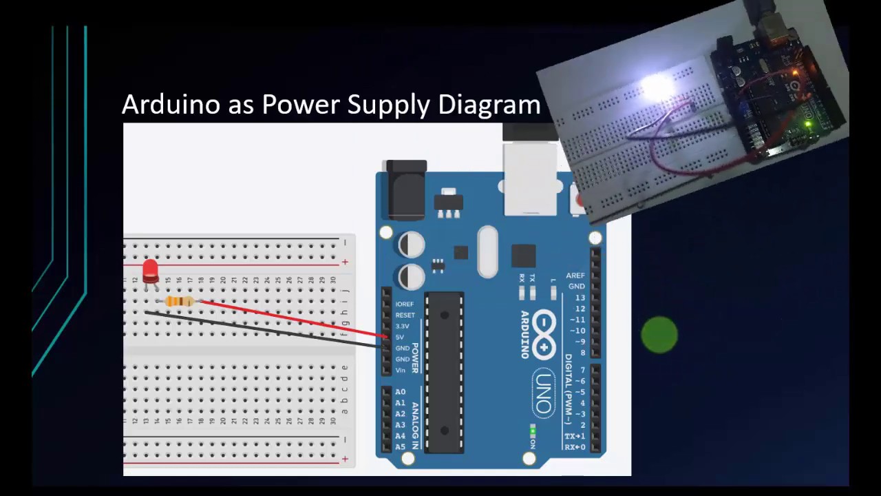 Arduino Tutorial for Beginners 4 - Setting Up the Circuit For Arduino Uno  With Breadboard 