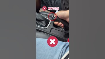 Do not hold down the button when applying the handbrake. #driving #skills #tips #knowledge #fpy