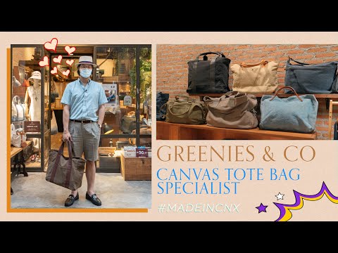 ไปเชียงใหม่ห้ามพลาด! กระเป๋า Tote แคนวาสจาก Greenies & Co สำหรับผู้ชายสไตล์ Classic l SIGNORE CLOSET