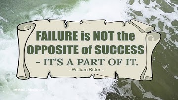 "Failure is not the opposite of success - it’s ..."