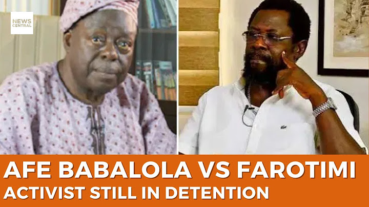 Afe Babalola vs Dele Farotimi: Human Rights Lawyer Still Detained Amid Outcries