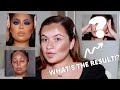 I TRIED FOLLOWING A PAINTED BY SPENCER MAKEUP TUTORIAL | BOLD, BLUE EYESHADOW LOOK