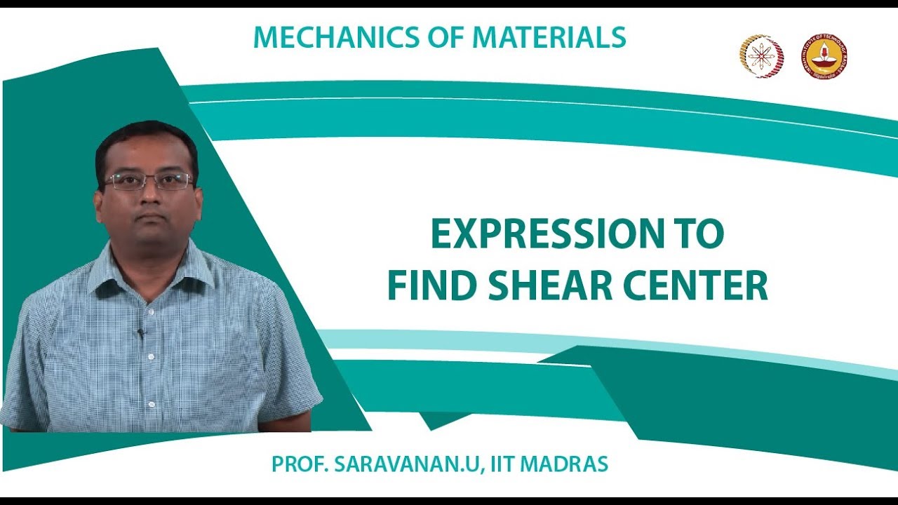 Expression To Find Shear Center YouTube