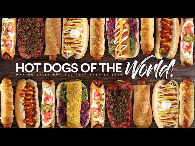 I made EVERY HOT DOG in the World! | Guga Foods class=