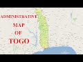 Administratrive map of togo  togo mapoftogo