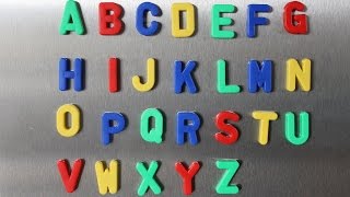 ABC Lied für Kinder und Kleinkinder zum lernen und mitsingen aus Magnetbuchstaben (deutsch)