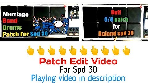 Spd 30 Duff patch edit video - Roland Spd 30 Octopad- #spd30 #roland #octopad #patch #edit