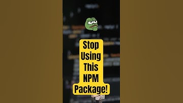 This Highly Used NPM Package is Dead! #programming #coding #shorts #javascript #studywithme