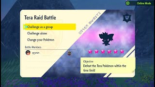 Black Crystal Tera Raid Battle - Pokemon Scarlet and Violet