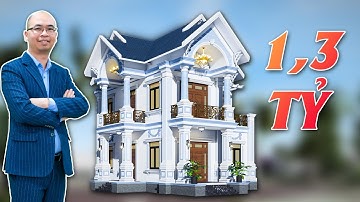 Mẫu Biệt Thự 2 Tầng Mái Thái Đẹp 1.3 Tỷ Tại Huyện Quế Võ Tỉnh Bắc Ninh