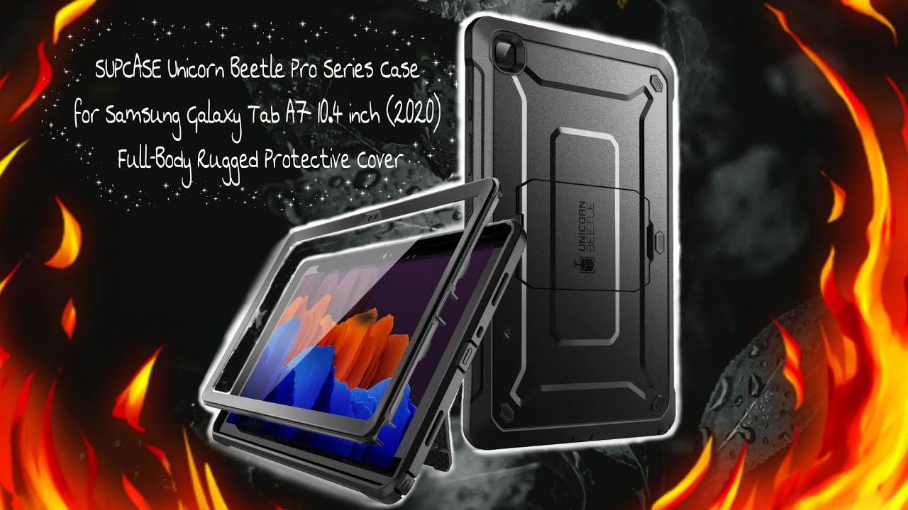 Funda Protectora SUPCASE Para Samsung Galaxy Tab A7 10.4 (2020) - Cubierta Completa Resistente, Con Protector De Pantalla Integrado Y Soporte