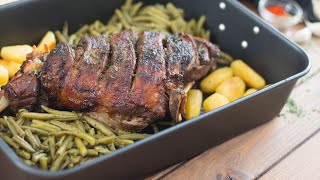 Gigot dagneau au four aux saveurs marocaines 