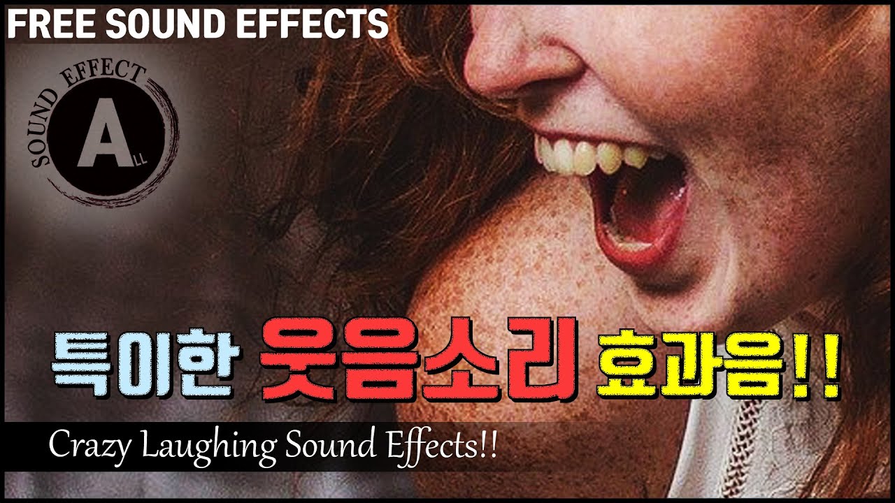 특이한(미친) 웃음소리 효과음!! Crazy Laughing Sound Effects!! [저작권 없는 무료 효과음] FREE SOUND EFFECTS 무료 다운로드
