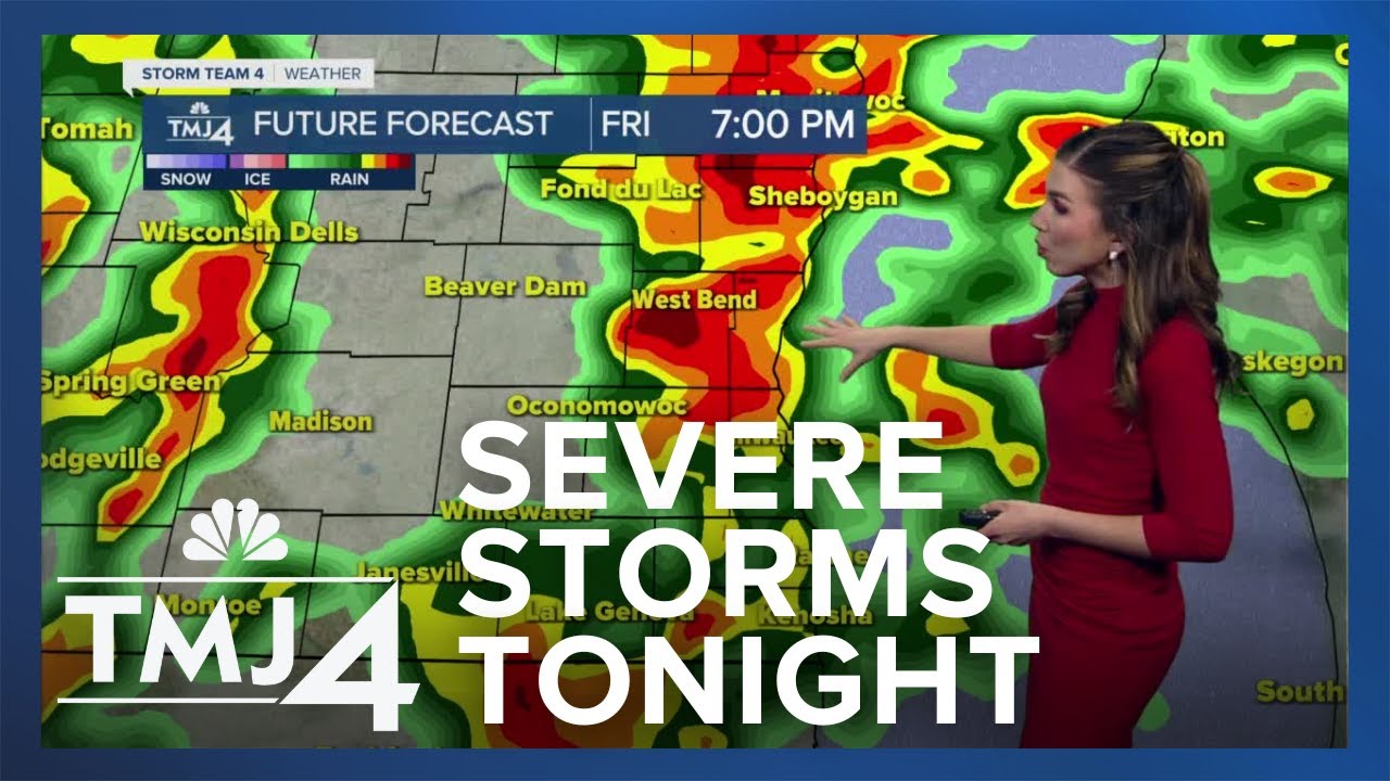 Severe thunderstorms possible Friday night
