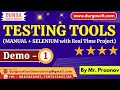 TESTING TOOLS tutorials || Demo - 1 || by Mr. Praanav On 30-12-2025 @11AM (IST)