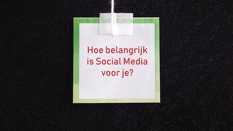 Pickwick Praat: Hoe belangrijk is Social Media voor je?