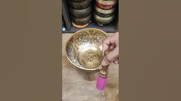 Thumbnail of 528 Hz Singing bowl   sound meditation with an antique Himalayan Mani bowl #shorts