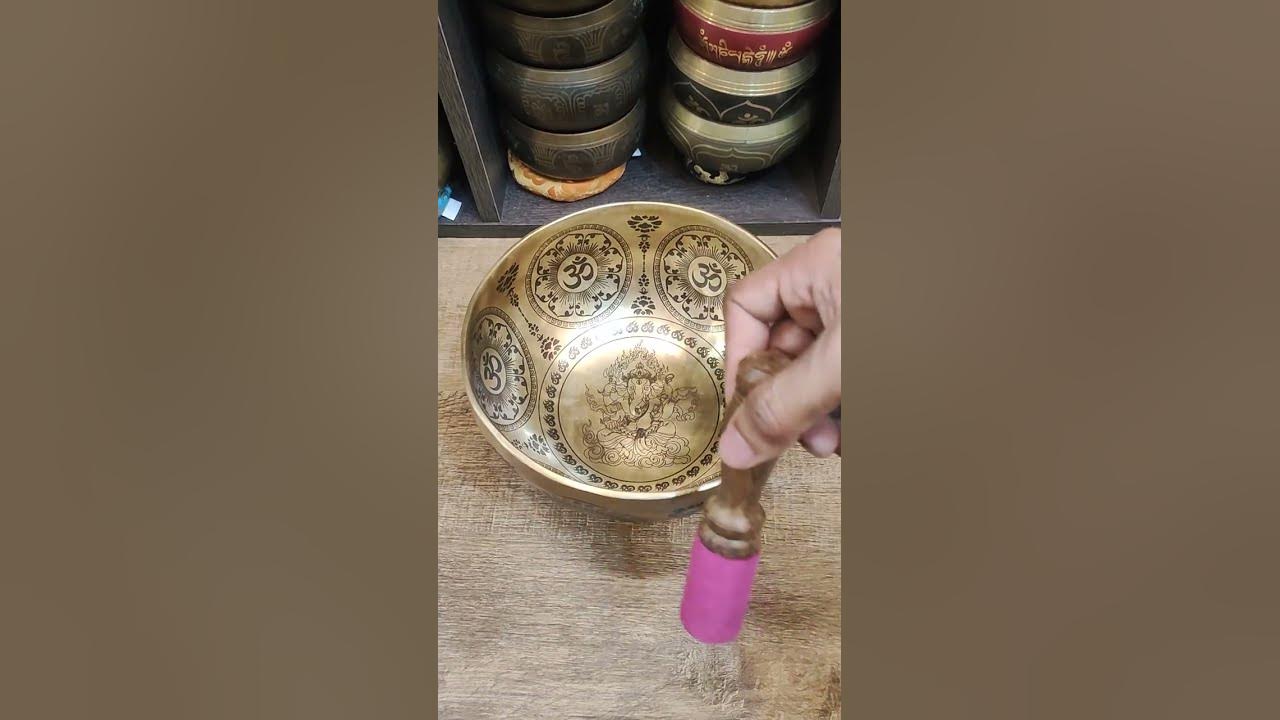 528 Hz Singing bowl   sound meditation with an antique Himalayan Mani bowl #shorts