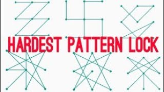 Android mobile Impossible pattern lock 2018