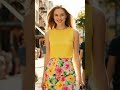 Girl in Colorful Summer Street Fashion #Shorts #StreetStyleFashion #EuropeanFashion #TravelStyle#fyp