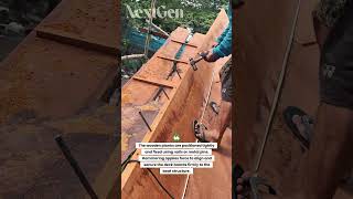 Old-School Boat Deck Repair! Tightening Wooden Planks with Simple Tools