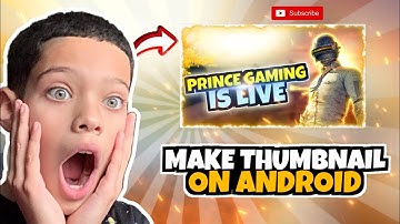 how to make this bgmi live stream thumbnail in Android