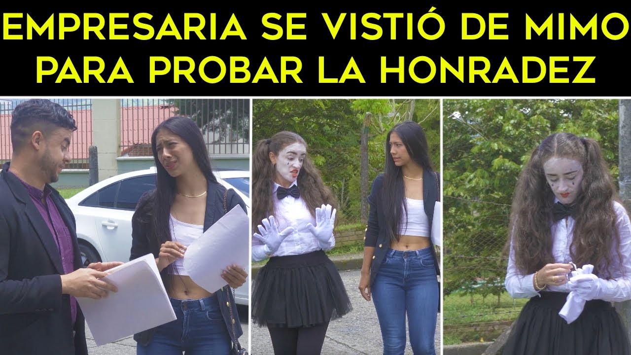 Empresaria se vistió de mimo para probar la honradez de sus futuros empleados