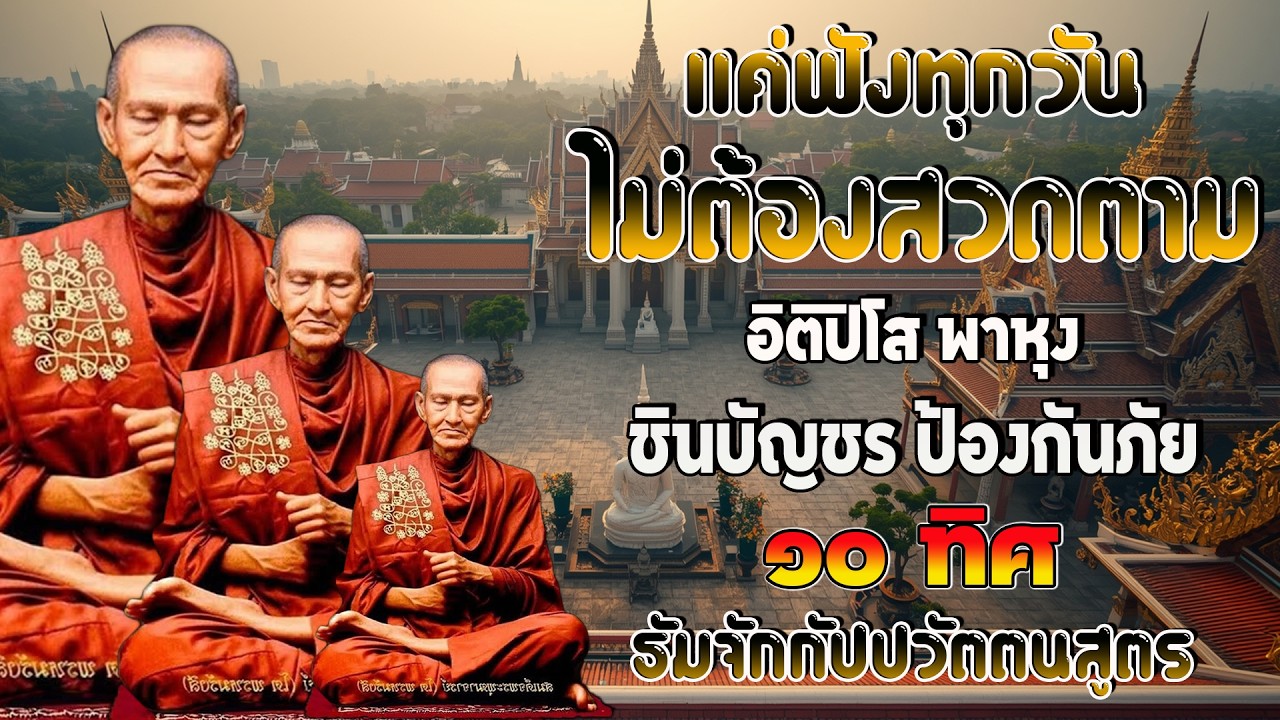 อิติปิโส พาหุง ชินบัญชร ป้องกันภัย ๑๐ ทิศ I มหาเมตตาใหญ่ ยอดพระกัณฑ์ไตรปิฎก ธัมจักกัปปวัตตนสูตร